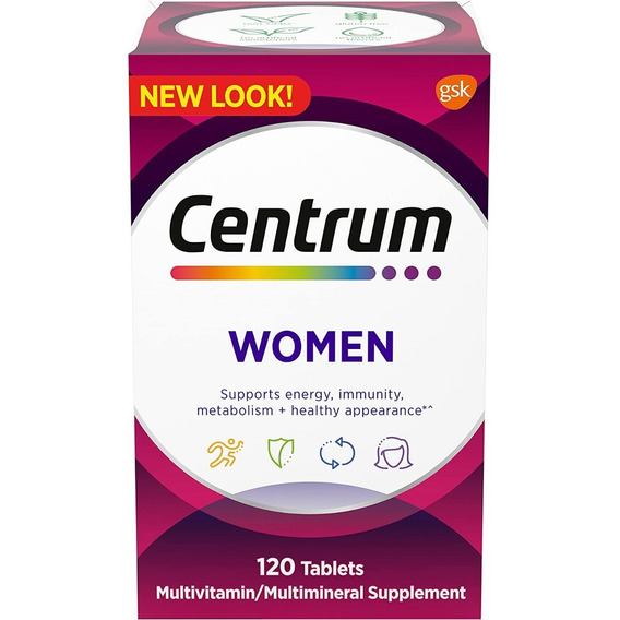 Centrum Silver Women Mujer Multivitamínico Suplemento 120tab