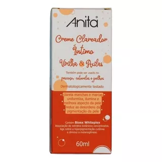  Creme Clareador Íntimo Virilha E Axilas 60ml  Anita