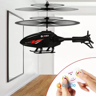 Helicóptero Juguete De Control Remoto Recargable Con Luz Led