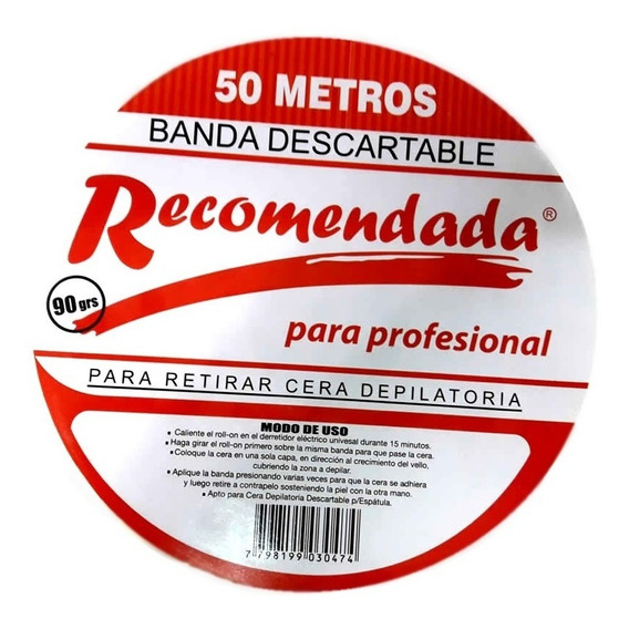 Bandas Depilatorias Descartables Recomendada X 50 Mts Full