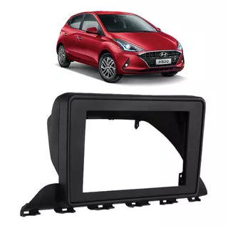 Moldura Hyundai Hb20 2020 Mp8 - 9 E 7 Polegadas - Preto