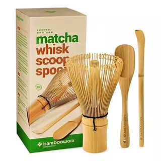 Batidor Set Té Matcha Bamboo Worx