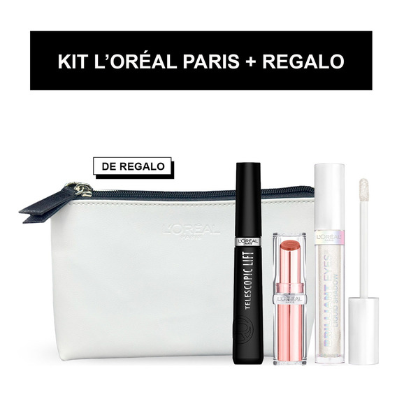 Set De Maquillaje L'oréal Paris: Ojos, Labios + Neceser