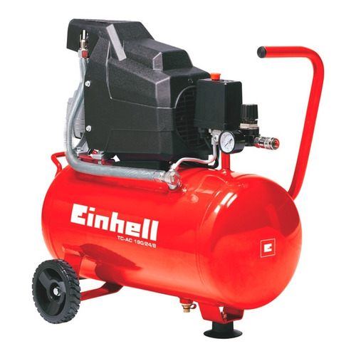 Compresor de aire eléctrico portátil Einhell TC-AC 190/24/8 24L 1100W 127V 60Hz rojo