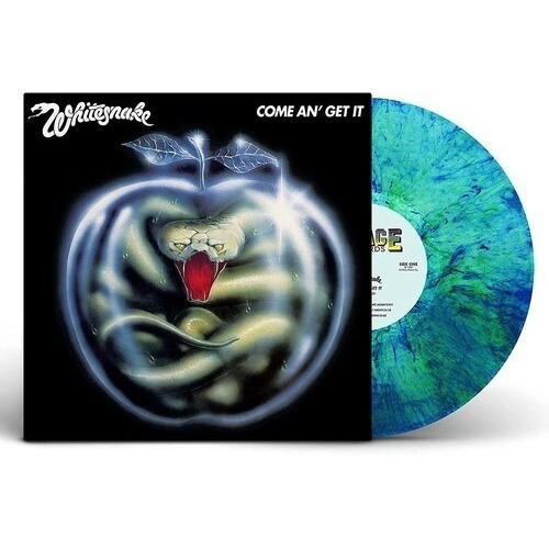 Lp Come An Get It clear With Metallic Blue And Green Swirl