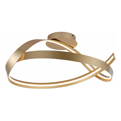 Plafon Led Canton Ddrado Dimerizable Calido 34w Puro Dorado