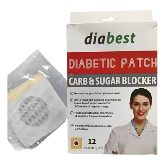 Parches Naturales Control Diabetes Azucar X 12 Unidades