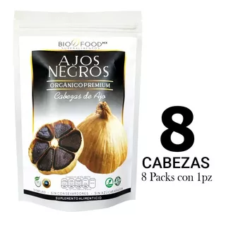 Ajo Negro Organico Premium [8 Pz] Original Gourmet 