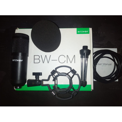 Microfone Blitzwolf Bw-cm Cardioide Condensador 48khz 24bit