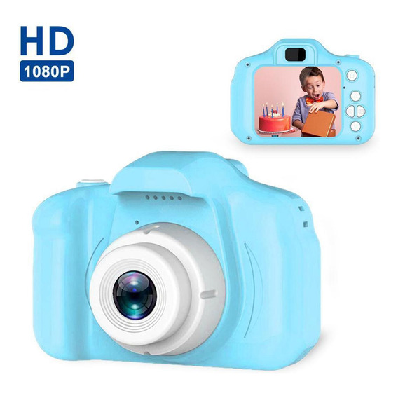 Mini Camara Fotos Digital Hd Niños Recargable + Juegos 32gb