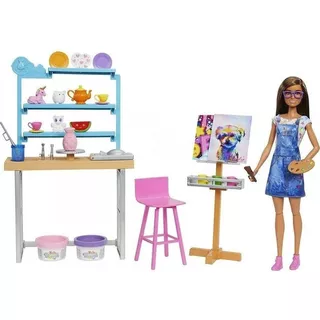 Playset Barbie Estudio De Arte Criativo Mattel Hcm85