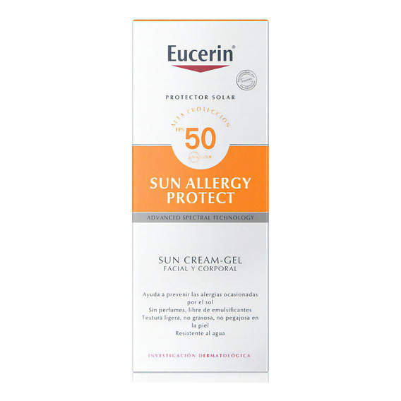 Protector Solar Eucerin Crema Alergias Solares FPS50 150ml