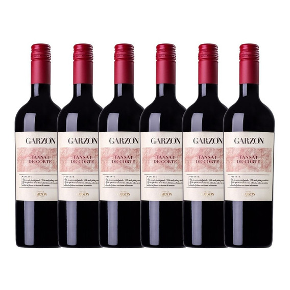 Vino Garzon Tannat De Corte 750 Ml X 6