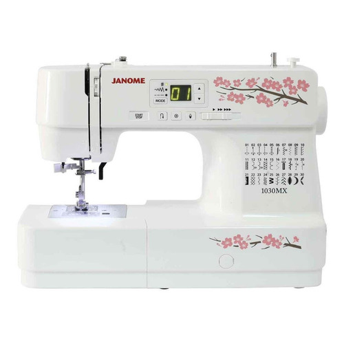 Máquina de coser recta Janome 1030MX portable blanca 220V - 240V