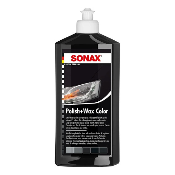 Cera Sonax Liquida Polish 500ml Negro