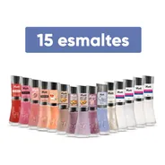 Kit 15 Esmaltes Nati Atacado Tons Claros Completo