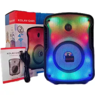 Parlante A Bateria Bluetooth Con Luces Kolav-q405 Jeux