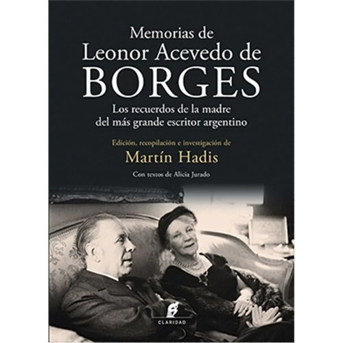 Memorias Leonor Acevedo De Borges - Hadis - Claridad Libro