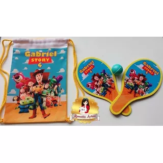 Lembrancinha Toy Story / Mochila Ping Pong - 30kits