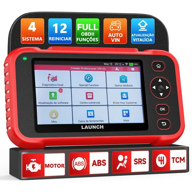 Scanner Automotivo Launch X431 Crp129i V3 Obd2 Diagnóstico Profissional