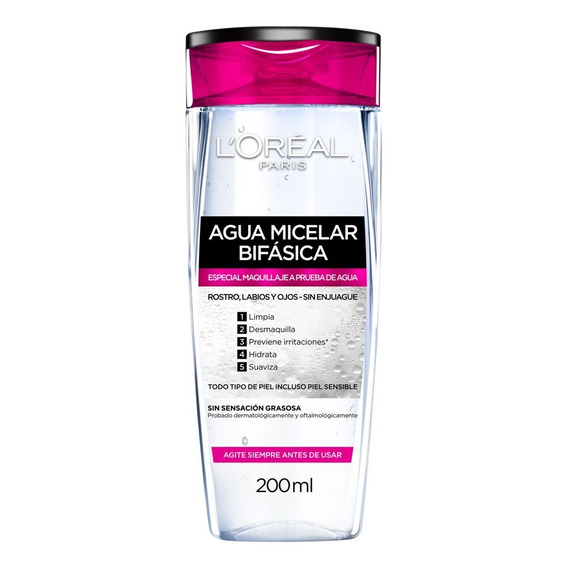 Agua Micelar Bifásica L'Oréal Paris Hidra Total 5