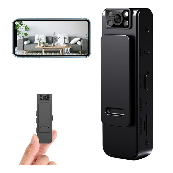 Mini Camara Clip Espia Hd Vision Nocturna Recargable 1080p