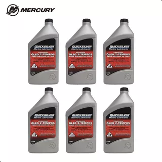 Óleo Náutico Original Mercury Quicksilver Tcw3 2t Kit 6 Lts