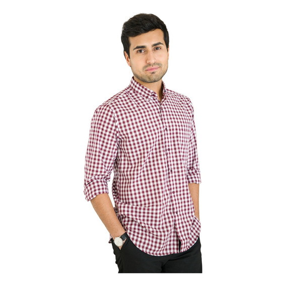 Camisa Cuadros Hombre Slim Fit