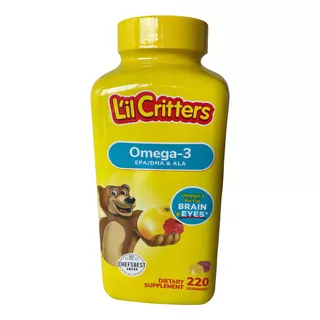 Lil Critters Omega-3 Epa/dha & Ala Niños 220 Gomitas