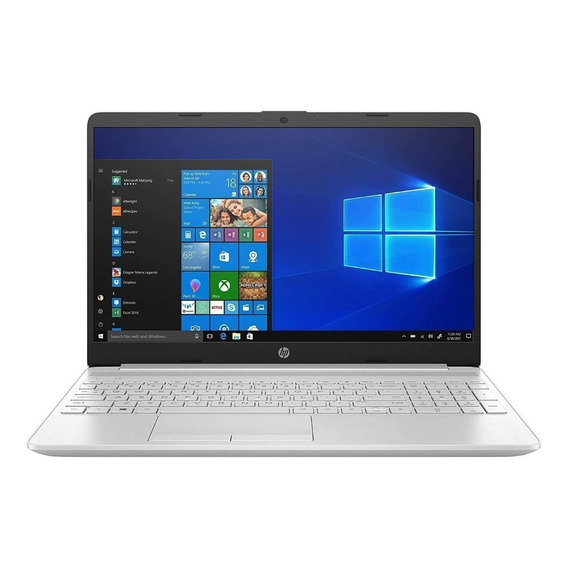 Notebook HP 15-dy1079ms plateada natural táctil 15.6", Intel Core i7 1065G7  12GB de RAM 256GB SSD, Intel Iris Plus Graphics G7 60 Hz 1920x1080px Windows 10 Home