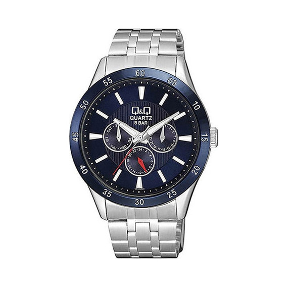 Reloj Para Hombre Q&q Ce02j Ce02j422y Plateado