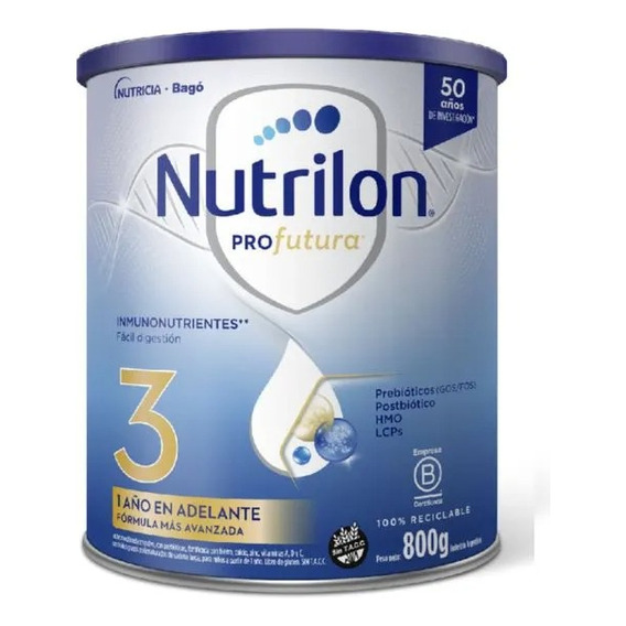 Leche Nutrilon Profutura 3 En Lata De 1 De 800g 