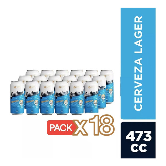 Pack 18 Cerveza Quilmes Lata De 473cc