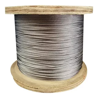 Cable Guaya En Acero Galvanizada De 1/16 1.59mm 7x7 250 Mts