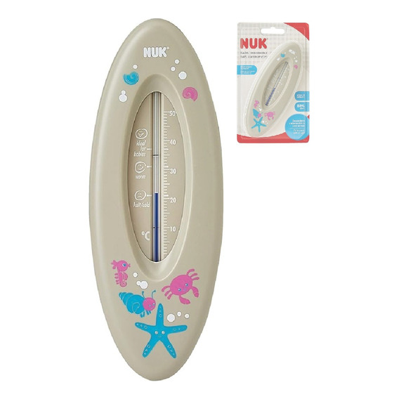 Termometro De Baño Nuk Bebe Temperatura Bañera Gris C