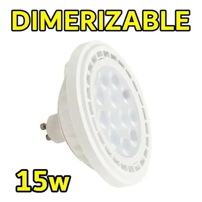 Pack X 10 Lampara Led Ar111 15w Dimerizable Alta Potencia  Calido