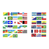 Adesivos Bandeiras Estados e América do Sul
