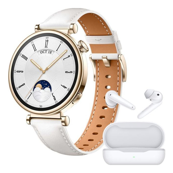 Smartwatch Huawei Gt 4 41mm Blanco + Freebuds Se De Regalo