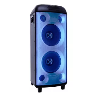Caixa Som Pesado Amplificada Portátil Polyvox Xt990t Bluetooth Led 2000w Cor Preto