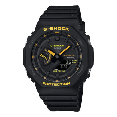 Reloj Casio G-shock Ga-b2100 Para Caballero Color de la correa Negro Color del bisel Negro Color del fondo Negro