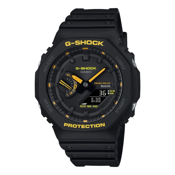 Reloj Casio G-shock Ga-b2100 Para Caballero Color de la correa Negro Color del bisel Negro Color del fondo Negro