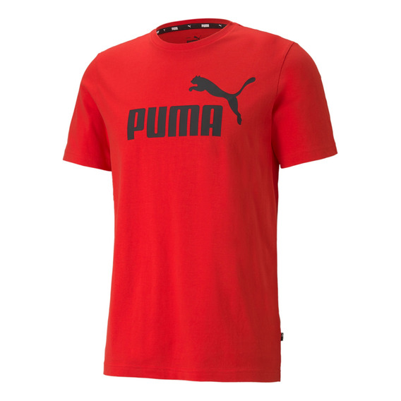 Playera Roja Hombre Puma Ess Logo Tee