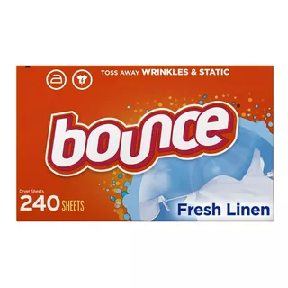 Bounce C/ 240 Folhas Secadora Perfuma Amacia Roupas Importad