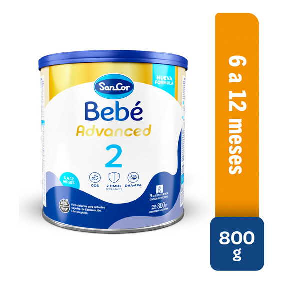 Sancor Bebe Advanced Formula Infantil Etapa 2 X 800gr