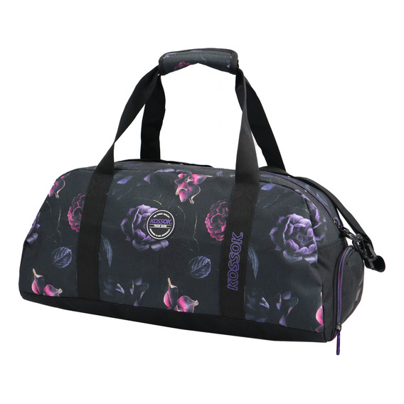 Bolso Narita Kossok - Reforzado - Deportivo Color Negro/fucsia/lila