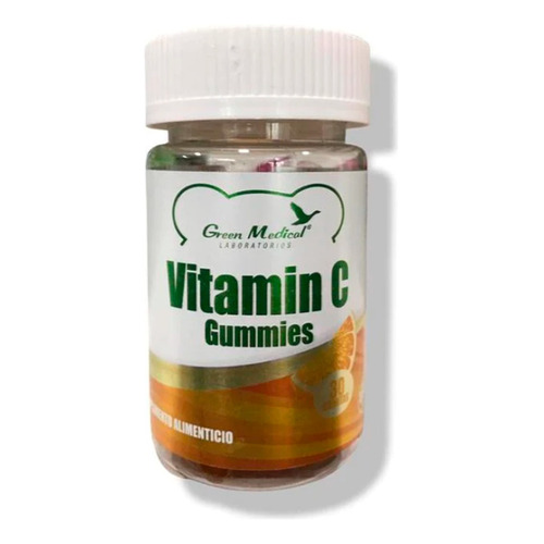 Suplemento Alimenticio Vitamin C 30u Green Medical Sabor Natural