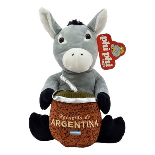 Peluche Burro Con Mate 21cm Phi Phi Toys