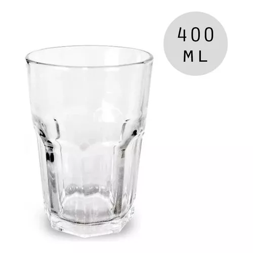 Jogo 24 Copos De Vidro Grosso Transparente 340Ml Suco Água Refri no Shoptime