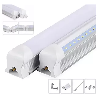 Regleta Led 1.20 Mts Sobreponer 1800 Lúmens 18w Blanca 5 Pzs