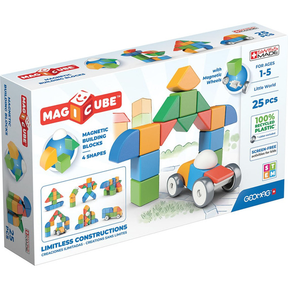 Geomag bloques Magneticos  magicube blocks 25 piezas Cantidad de piezas 25